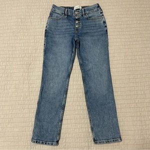Abercrombie Kids High Rise Straight Stretch Jeans Size 11/12 R